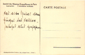 Postkarte beschriftet