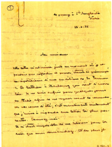 Brief von Albert Schweitzer an Lluis Millet
