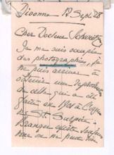 Brief von Mathilde De Montesquiou-Fézensac Widor an Albert Schweitzer