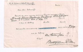 Brief von Mathilde De Montesquiou-Fézensac Widor an Albert Schweitzer