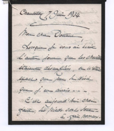 Brief von Mathilde De Montesquiou-Fézensac Widor an Albert Schweitzer