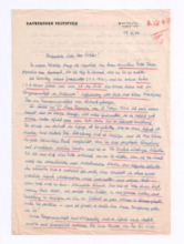 Brief von Wolfgang Wagner an Albert Schweitzer