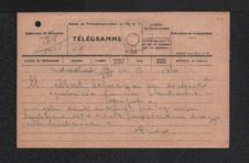 Telegramm v. Antonia Brico an Albert Schweitzer