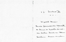 Brief v. Albert Schweitzer an Fréderic Haerpfer & Dalstein