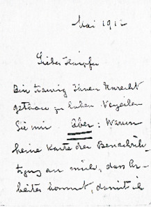 Brief v. Albert Schweitzer an Fréderic Haerpfer