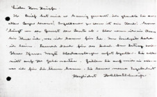 Brief v. Albert Schweitzer an Fréderic Haerpfer