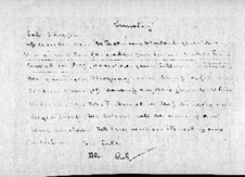 Brief v. Albert Schweitzer an Fréderic Haerpfer