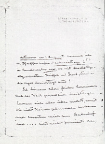 Brief v. Albert Schweitzer an Fréderic Haerpfer