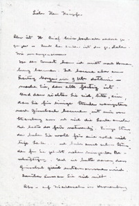 Brief v. Albert Schweitzer an Fréderic Haerpfer