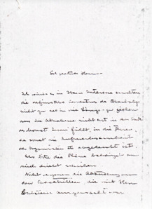 Brief v. Albert Schweitzer an Fréderic Haerpfer