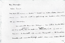 Brief v. Albert Schweitzer an Fréderic Haerpfer