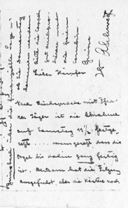 Brief v. Albert Schweitzer an Fréderic Haerpfer