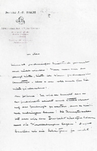 Brief v. Albert Schweitzer an Fréderic Haerpfer