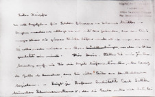 Brief v. Albert Schweitzer an Fréderic Haerpfer