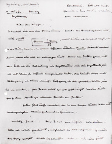 Brief v. Albert Schweitzer an Fréderic Haerpfer