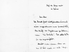 Brief v. Albert Schweitzer an Fréderic Haerpfer