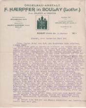 Brief von Fréderic Haerpfer an Albert Schweitzer