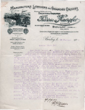 Brief von Fréderic Haerpfer an Albert Schweitzer