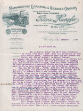 Brief von Fréderic Haerpfer an Albert Schweitzer