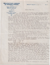 Brief von Fréderic Haerpfer an Albert Schweitzer