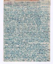 Brief von Georg Albert Walter an Albert Schweitzer