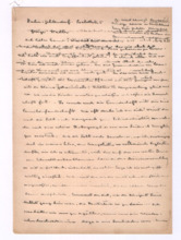 Brief von Albert Schweitzer an Georg Albert Walter