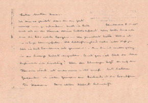 Brief von Albert Schweitzer an Emma Haas