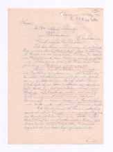 Brief v. Jan R Novotny an Albert Schweitzer