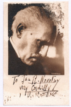 Brief v. Jan R Novotny an Albert Schweitzer mit Foto