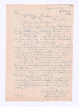 Brief v. Jan R Novotny an Albert Schweitzer
