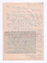 Brief v. Jan R Novotny an Albert Schweitzer