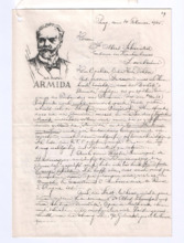 Brief v. Jan R Novotny an Albert Schweitzer