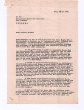 Brief v. Jan R Novotny an die Europäische Kulturgesellschaft