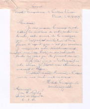 Brief der Europäischen Kulturgesellschaft an Jan R Novotny