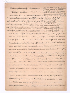 Brief von Albert Schweitzer an Georg Albert Walter