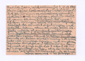 Brief von Lisa Walter an Albert Schweitzer