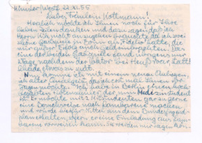 Brief von Lisa Walter an Mathilde Kottmann