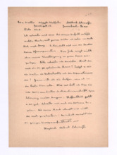 Brief von Albert Schweitzer an Lisa Walter