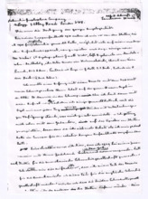Brief von Albert Schweitzer an Walter Legge