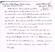 Brief von Albert Schweitzer an Walter Legge