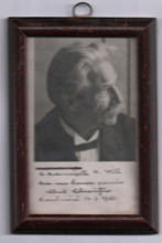 Brief von Albert Schweitzer an Madeleine Will
