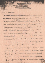 Brief von Albert Schweitzer an Marie-Joseph Erb