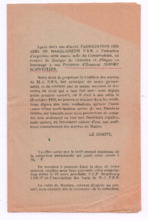 Brief von Marie-Joseph Erb an Albert Schweitzer