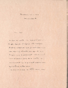 Brief von Albert Schweitzer an Marie-Joseph Erb