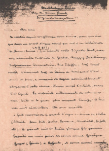 Brief von Albert Schweitzer an Marie-Joseph Erb