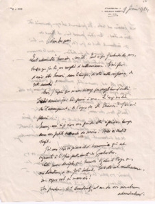 Brief von Marie-Joseph Erb an Albert Schweitzer