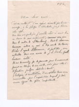Brief von Paul de Maleingreau an Albert Schweitzer