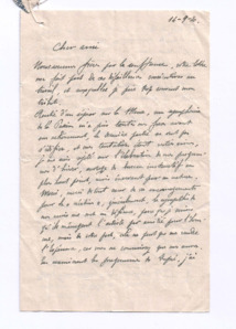 Brief von Paul de Maleingreau an Albert Schweitzer