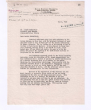 Brief von Serge Koussevitzky an Albert Schweitzer