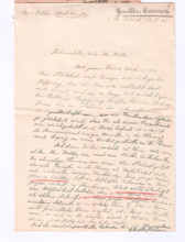 Brief von Günther Ramin an Albert Schweitzer